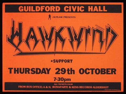 Hawkwind Guildford Concert Poster