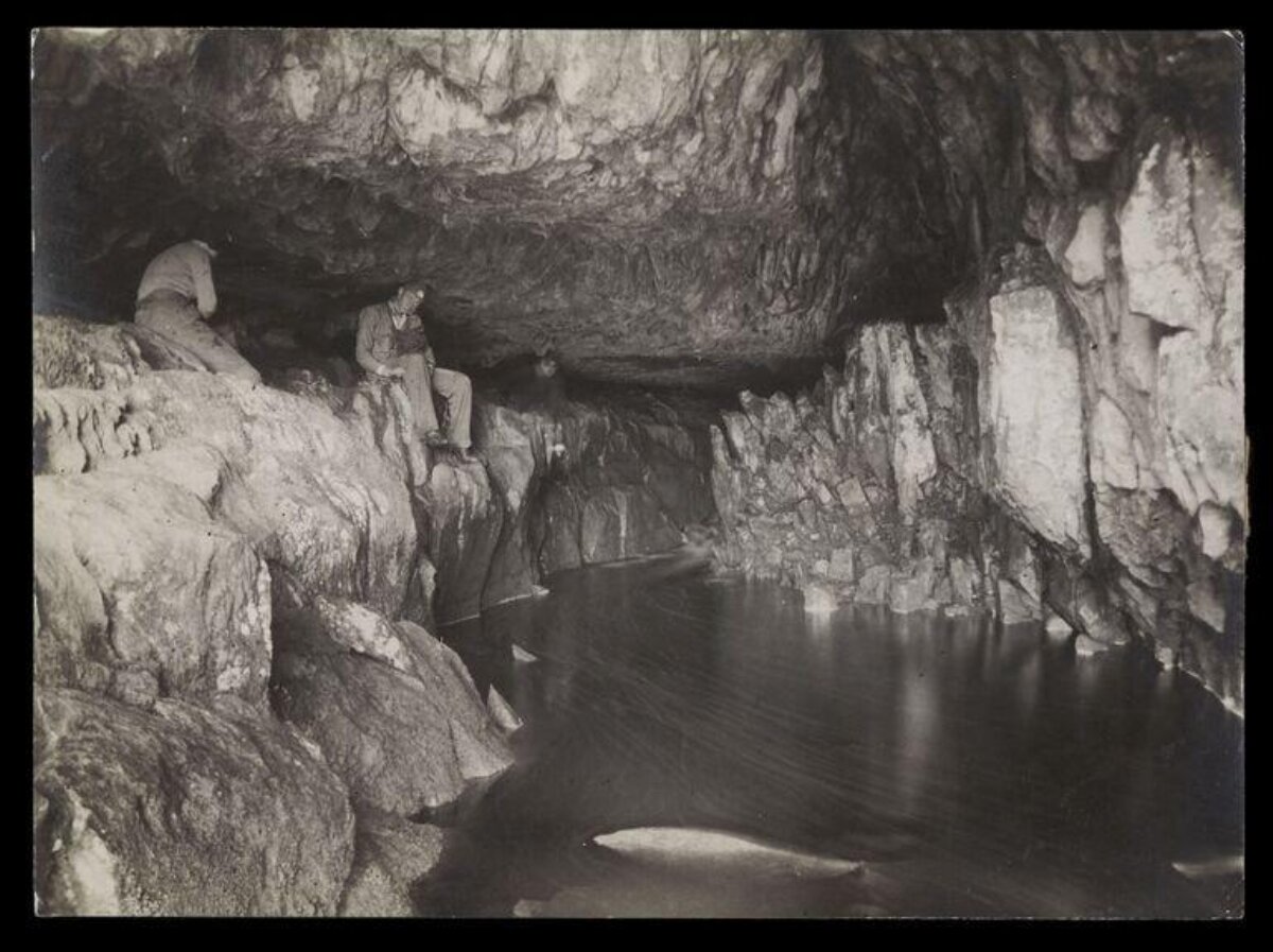Explorers at Underground Cave River