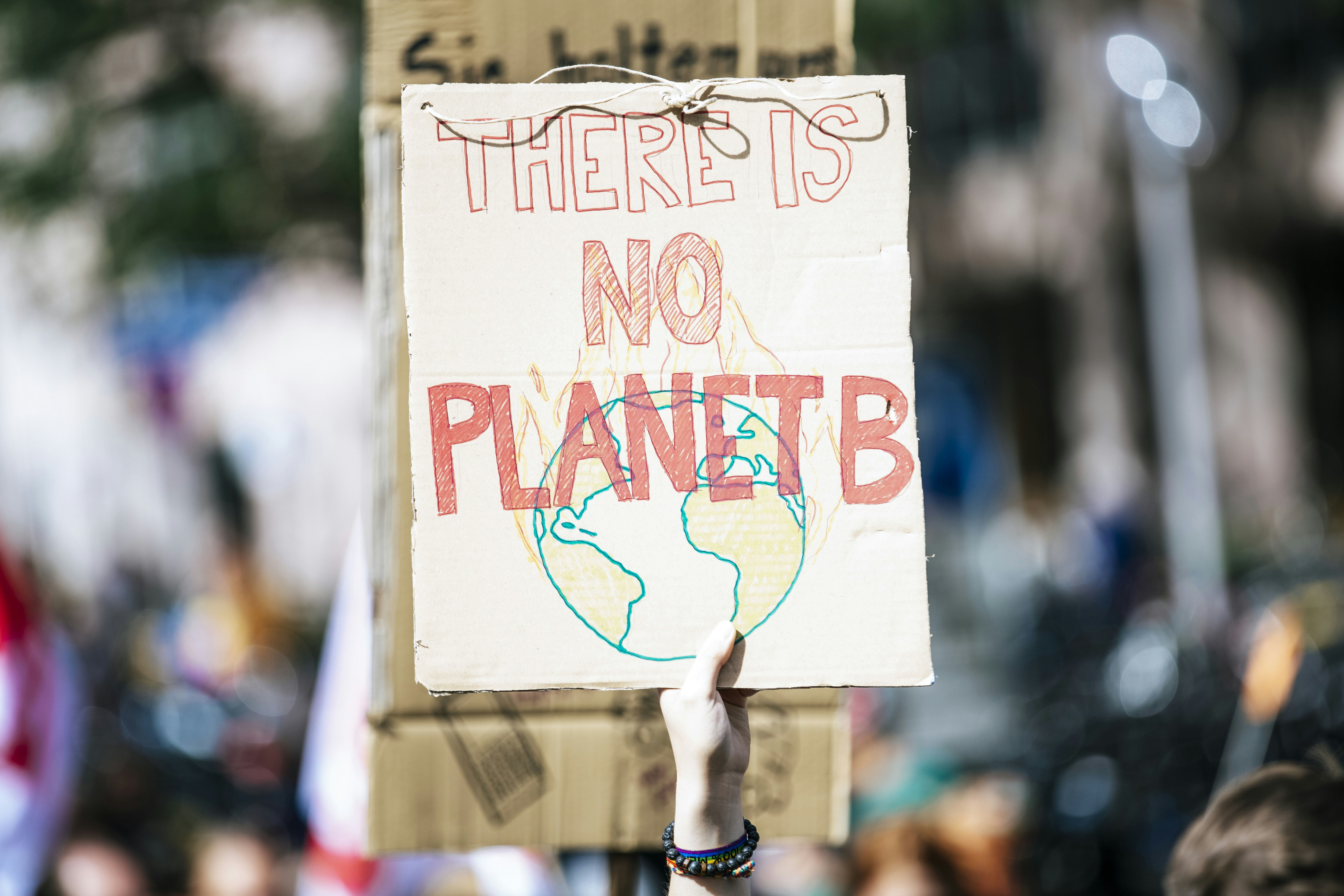No Planet B Climate Protest Sign