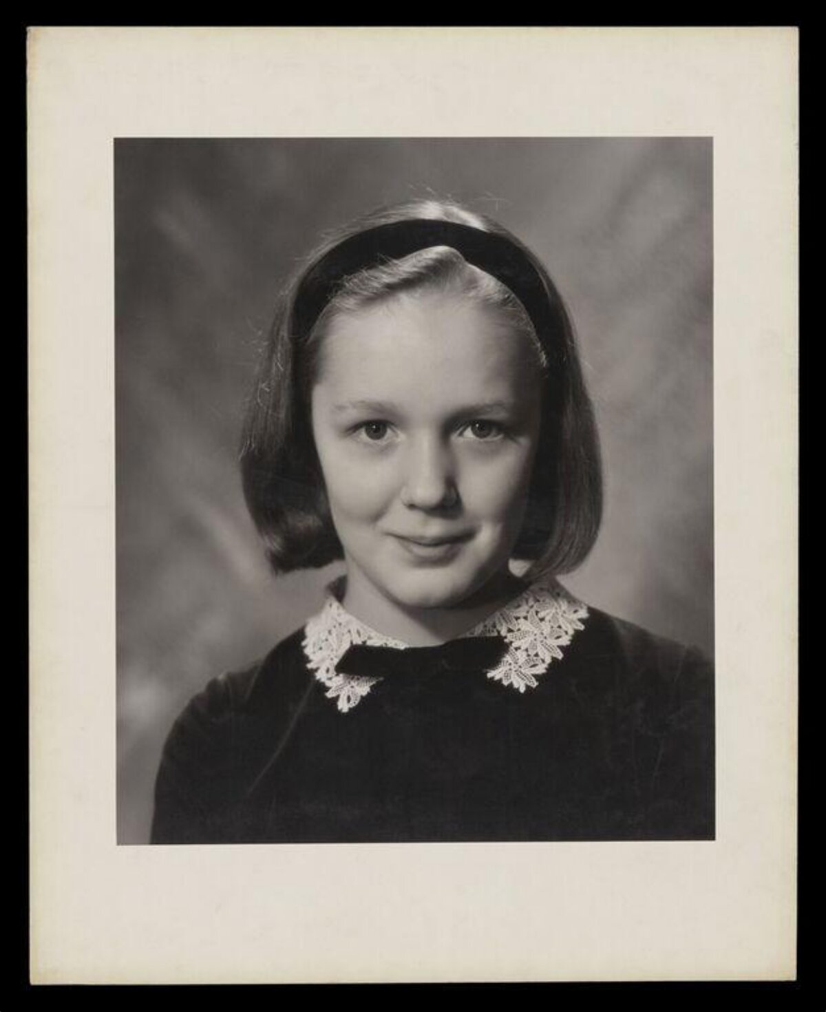 Vintage Studio Portrait of Young Girl