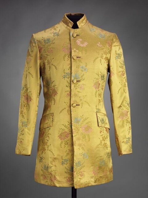 Yellow Floral Embroidered Sherwani