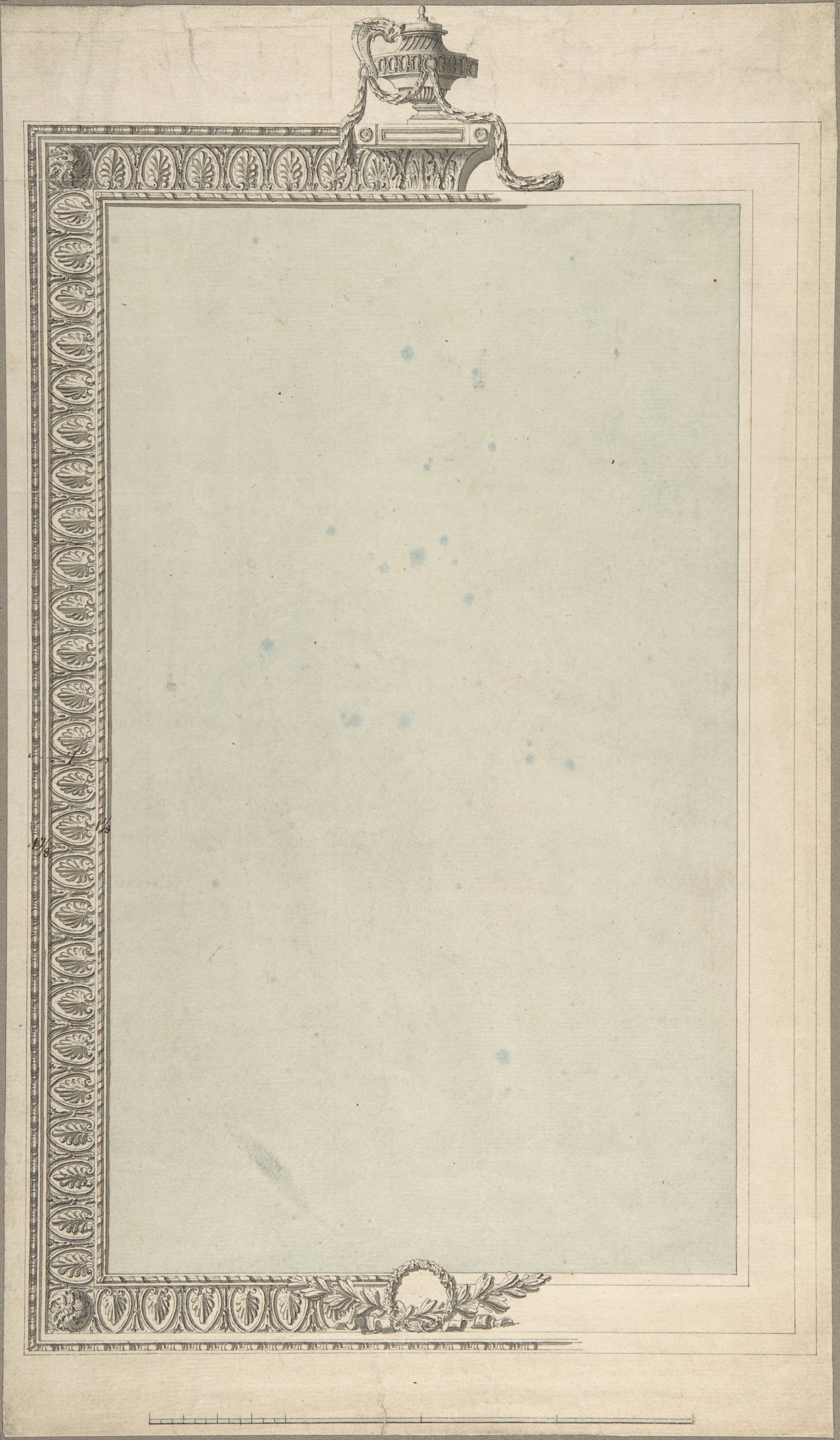 Neoclassical Decorative Frame Design Drawing — Book Covers