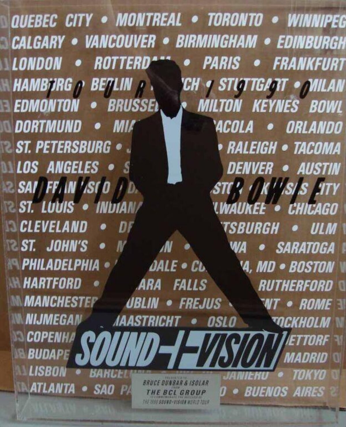 David Bowie 1990 Sound + Vision Tour Poster