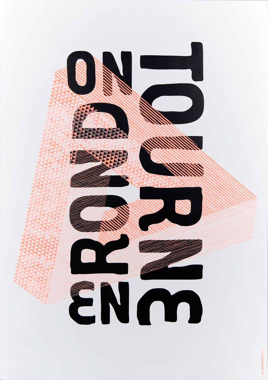 Tour Normandie Typographic Poster
