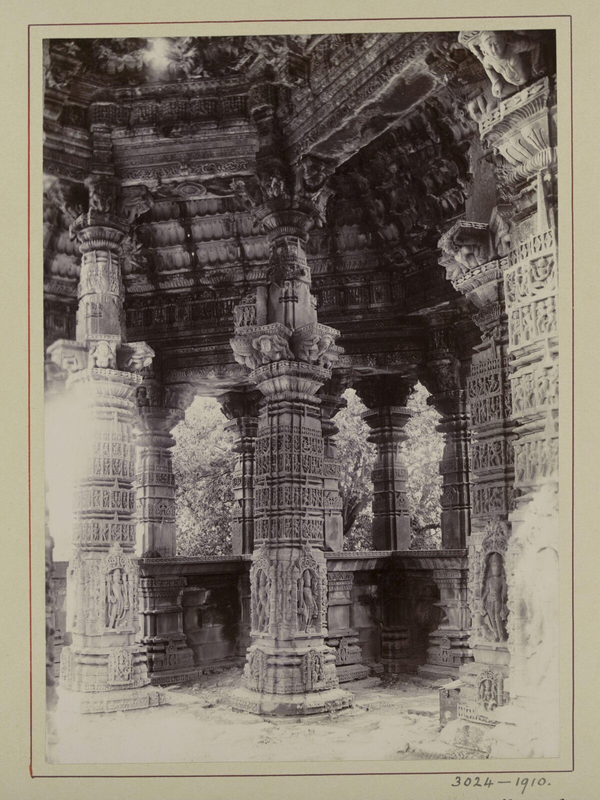 Ancient Carved Stone Temple Interior