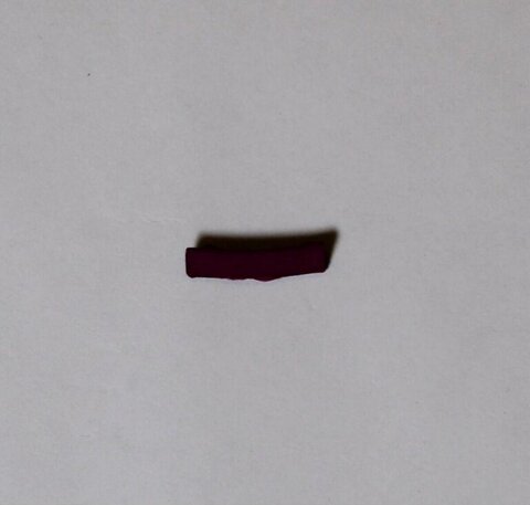 Dark Red Small Bar on Light Gray Background