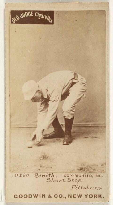 1887 Old Judge Baseball Cigarette Card