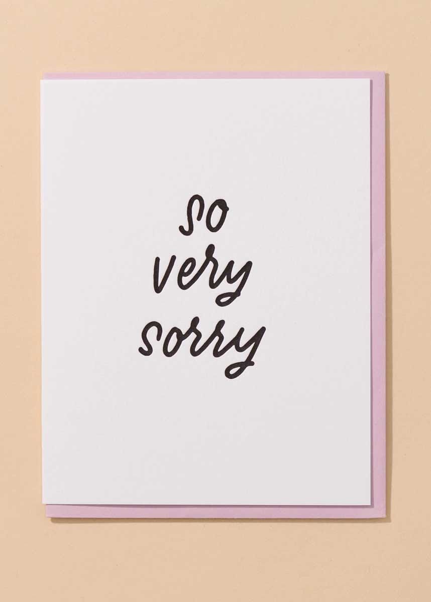 So Very Sorry Greeting Card