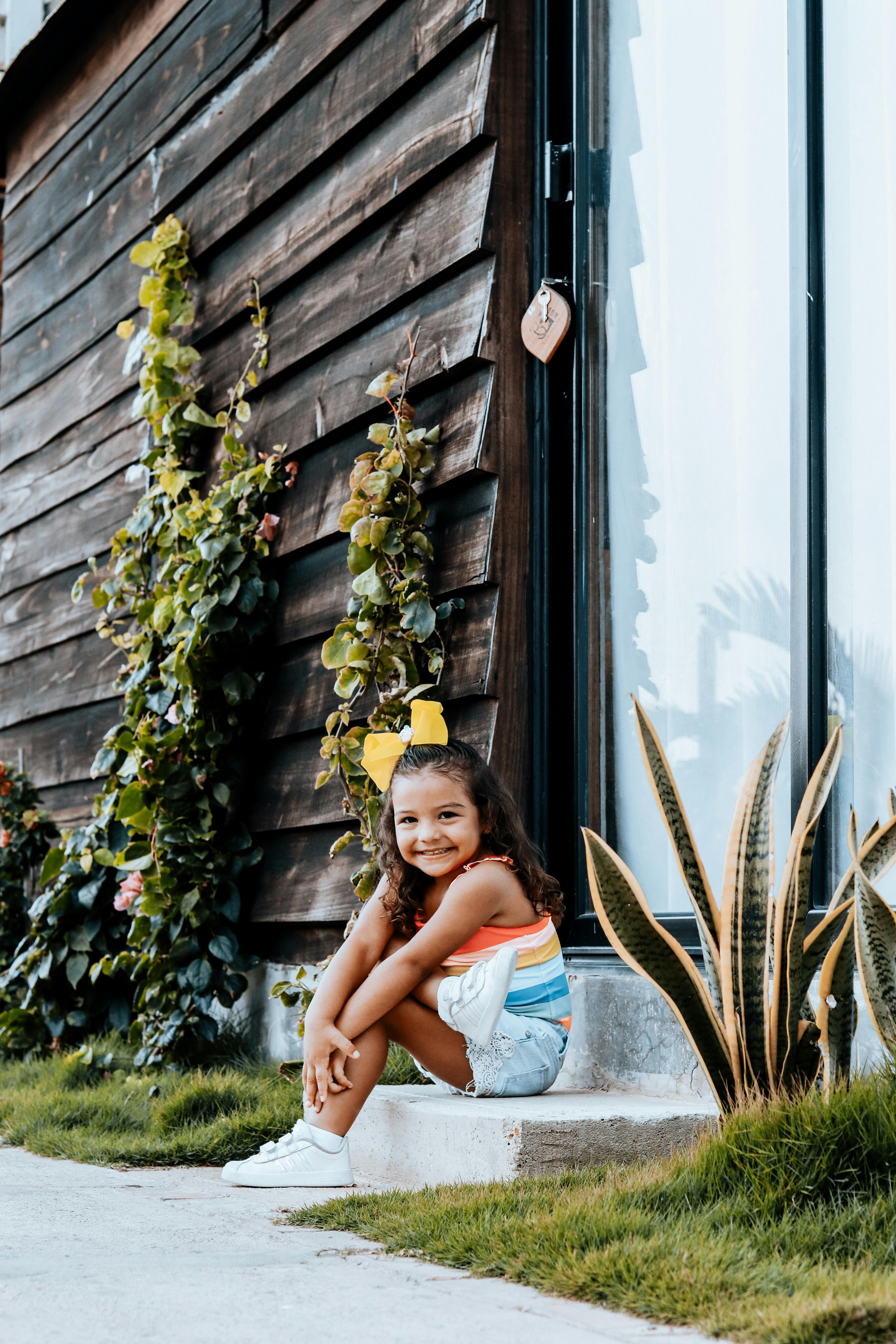 Smiling Little Girl Outdoors
