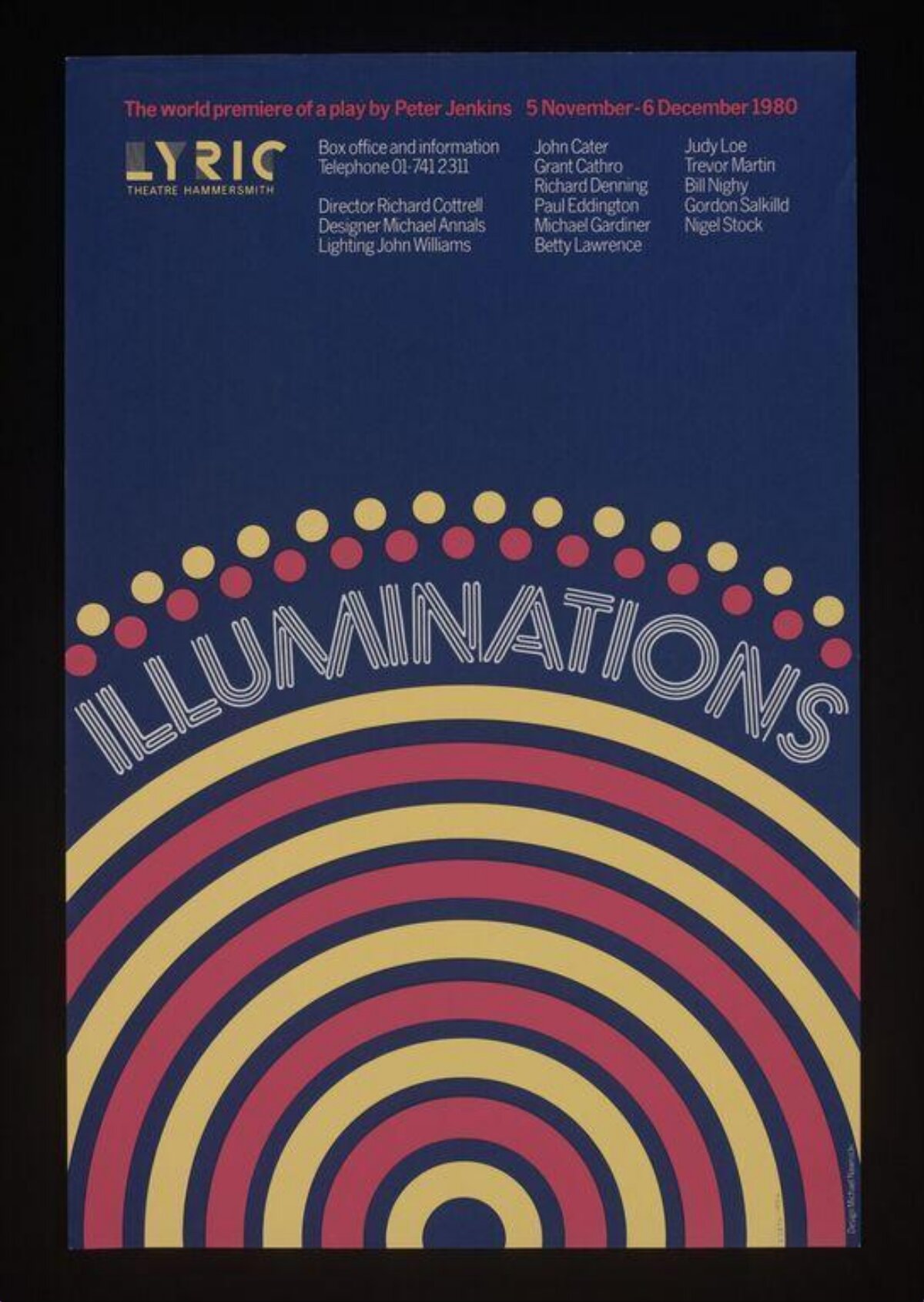1980 Illuminations Theatre Play Poster