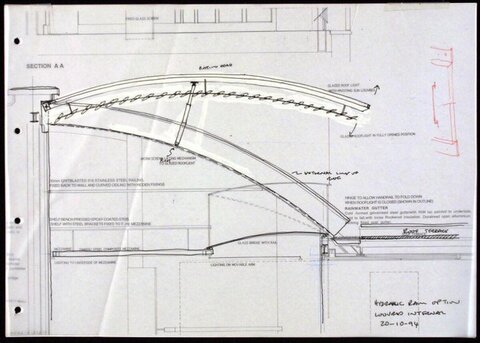 Hand-drawn Architectural Section AA Drawing