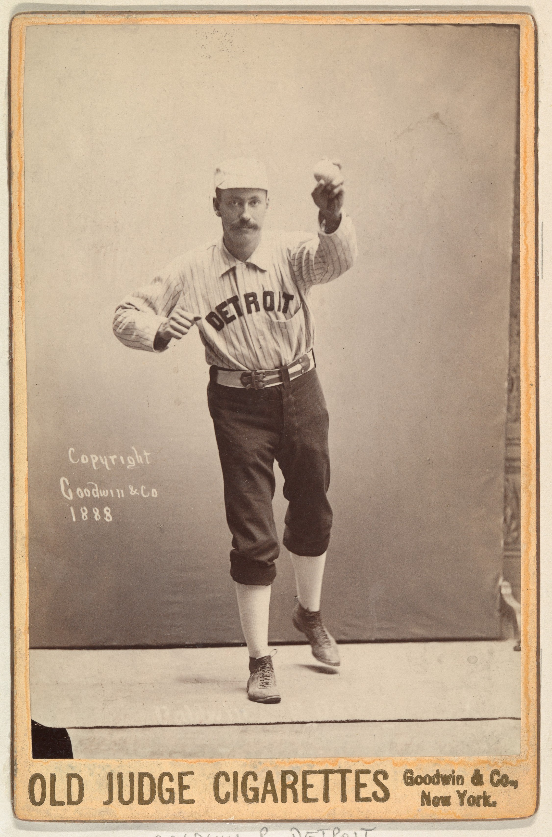 1888 Detroit Baseball Player Cigarette Card