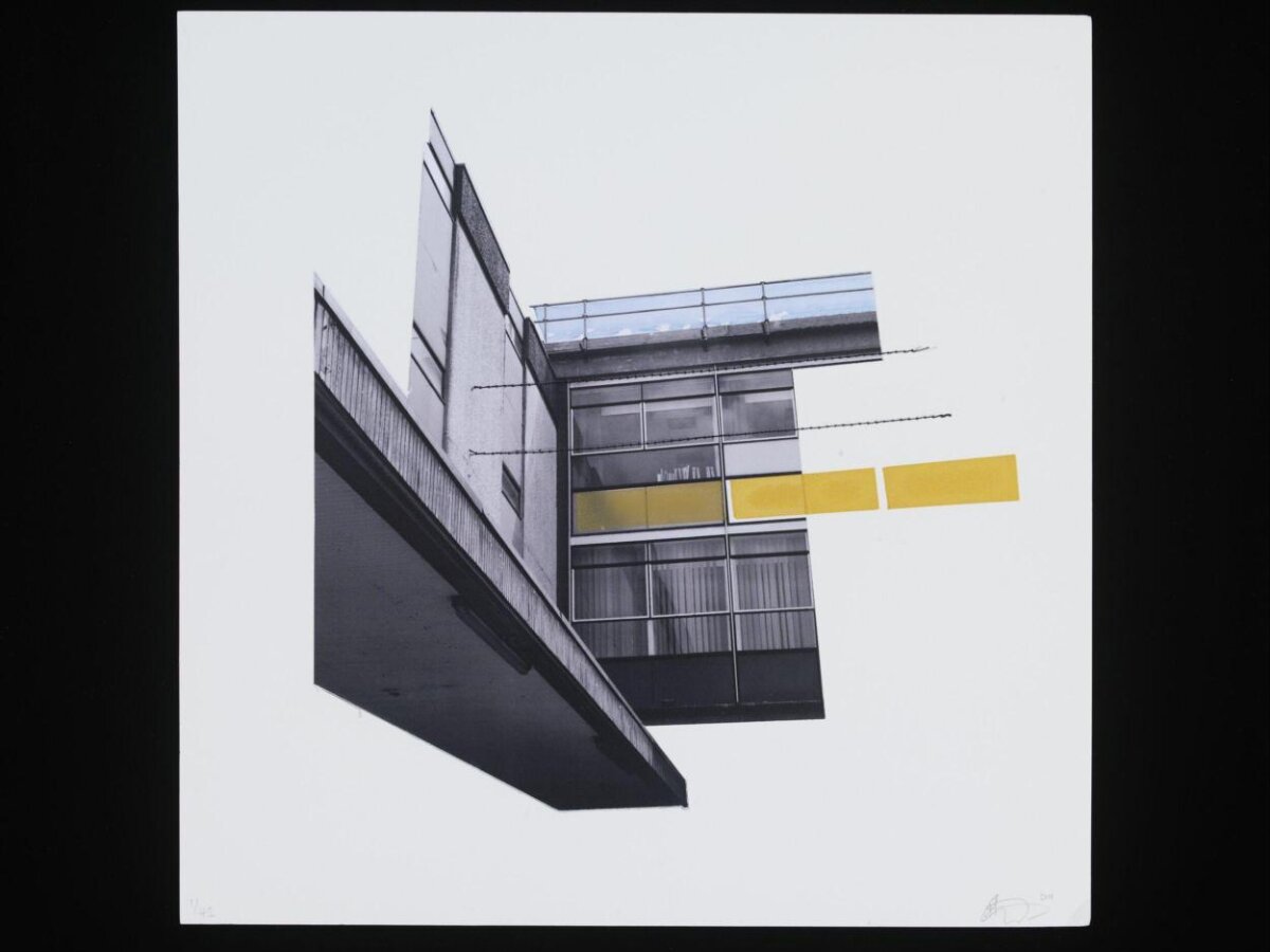 Mixed Media Architectural Collage Art