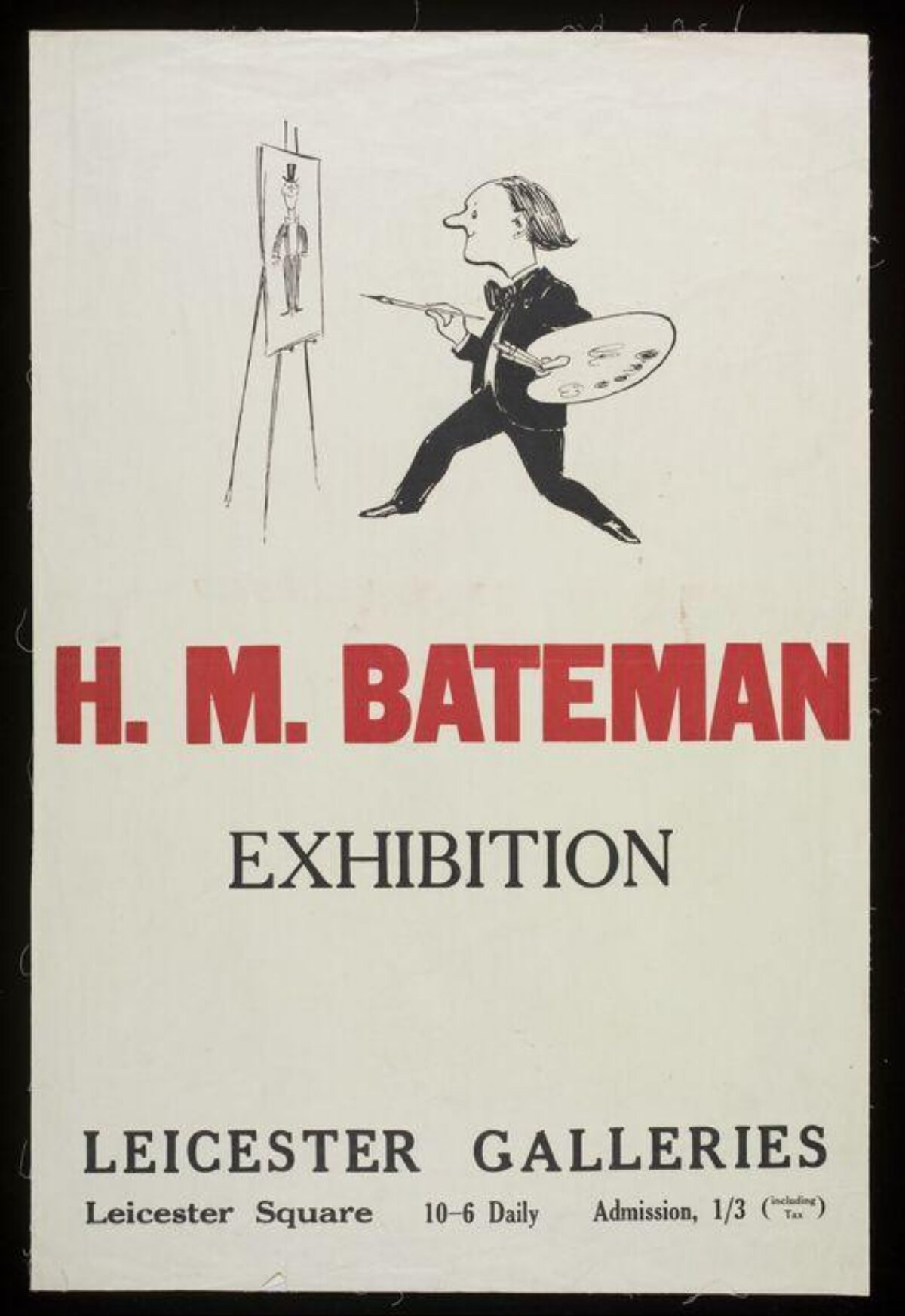 H.M. Bateman Exhibition Poster