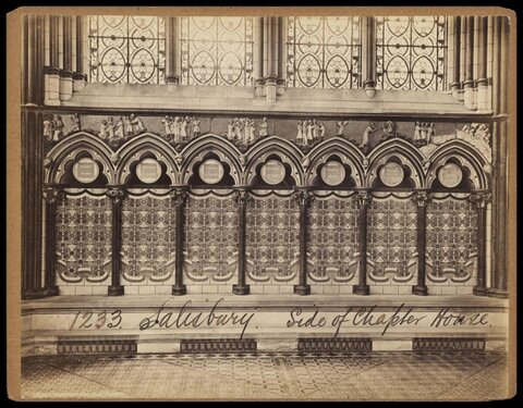 Salisbury Chapter House Side Wall