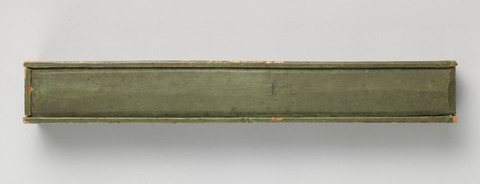 Green Book Spine on Gray Background