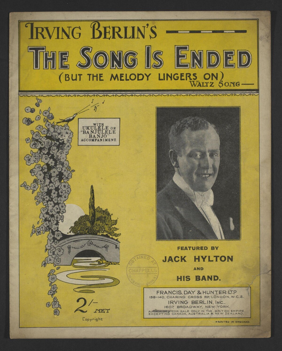 The Song Is Ended Sheet Music Cover