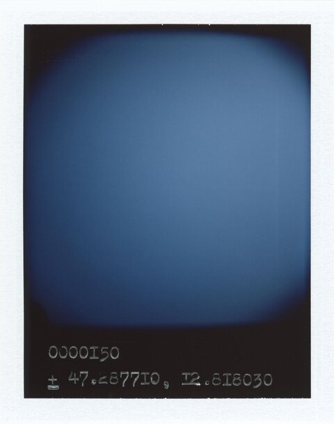 Gradient Blue Sky With Coordinates