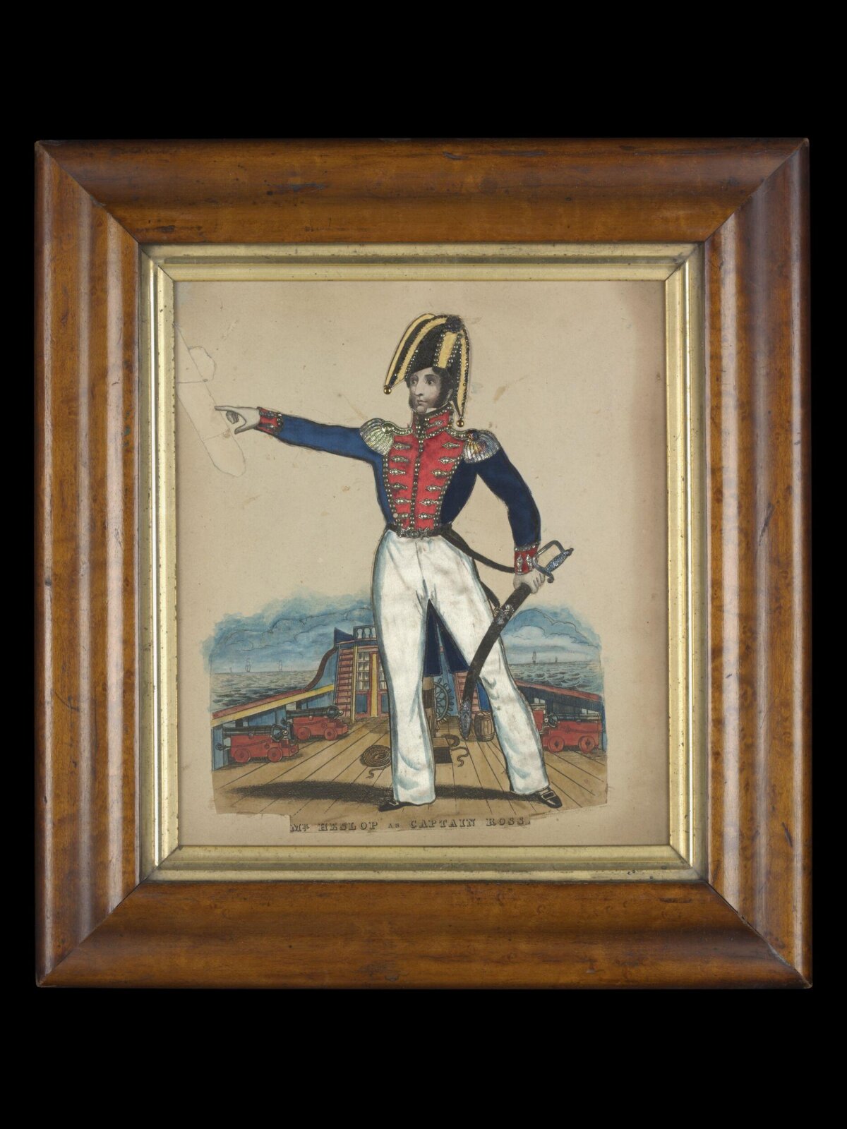 Framed Portrait of Captain Ross