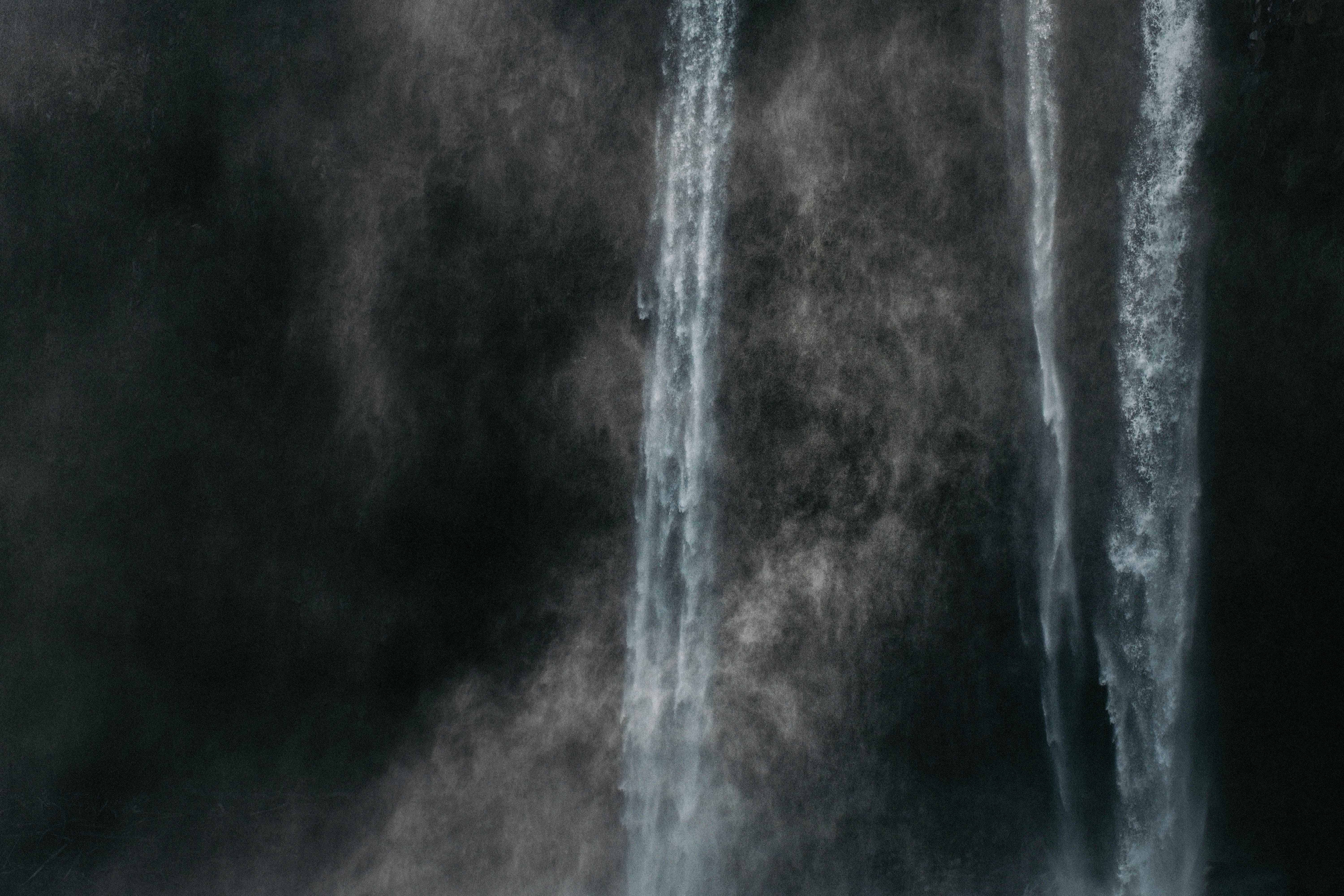 Dark Waterfalls Close Up