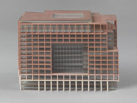 Architectural Model of Modern Office Building