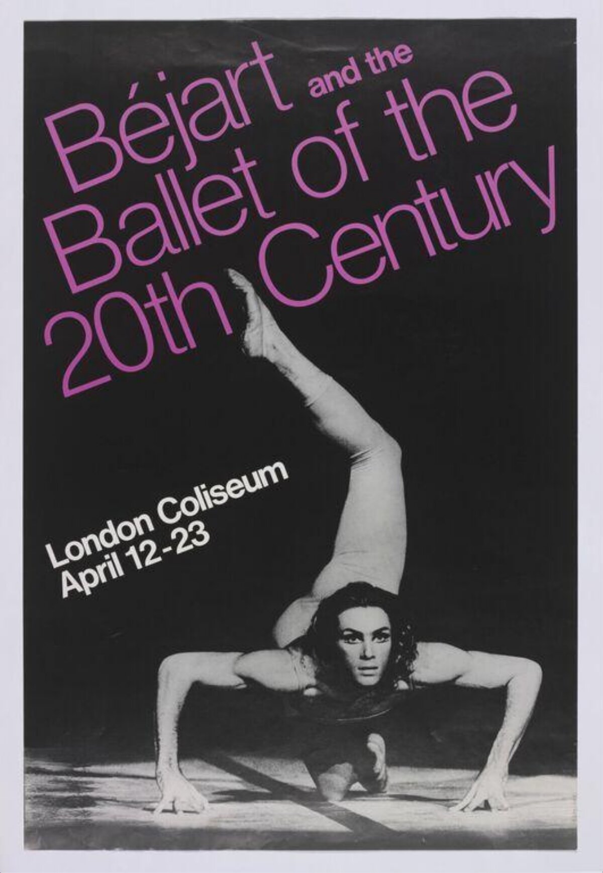 Béjart Ballet London Performance Poster