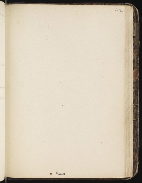 Blank Page from Antique Notebook
