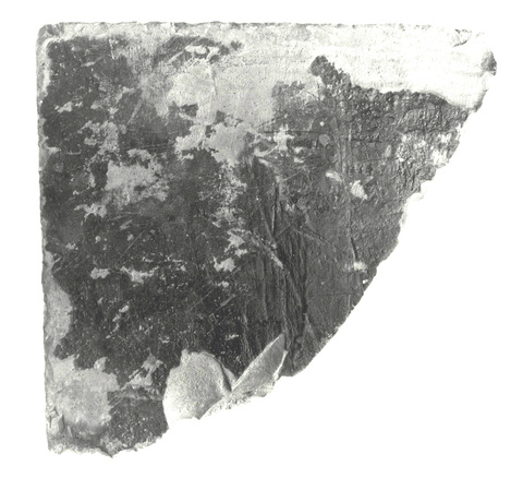 Damaged Grayscale Painted Fragment