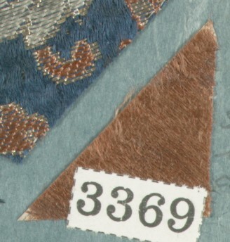 Fabric Sample Label Marked 3369