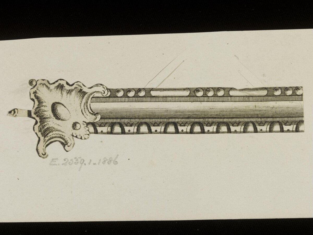 Engraving of Antique Sword Hilt