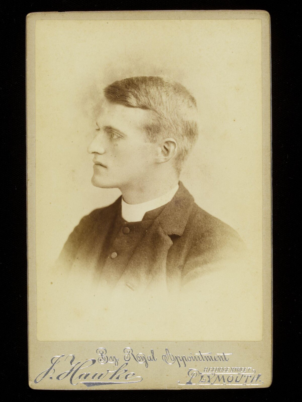 Vintage Portrait of Young Clergyman