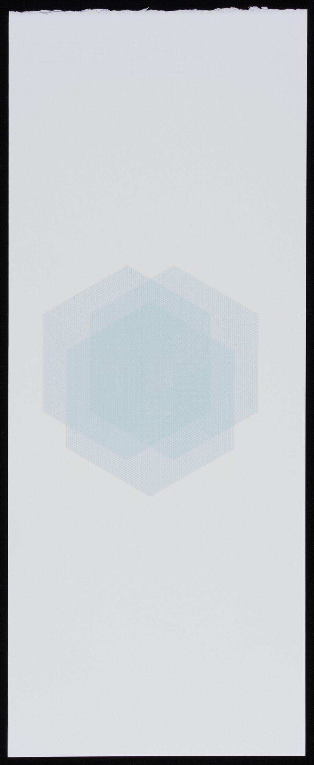 Overlapping Translucent Light Blue Hexagons