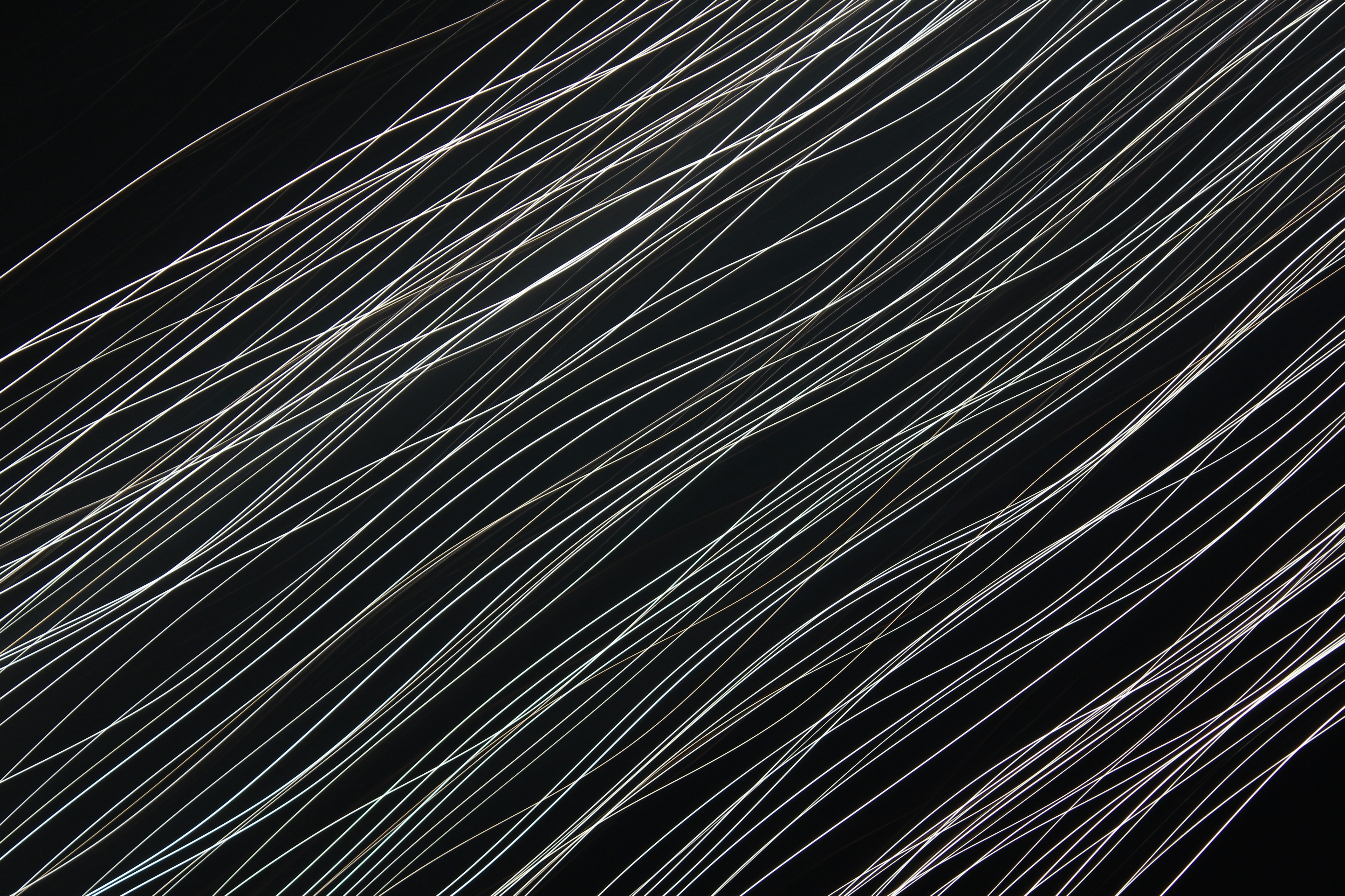 Diagonal White Light Trails