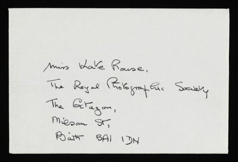 Handwritten Envelope Address