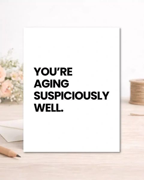 Funny Aging Greeting Card