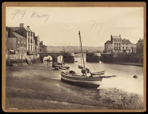 Vintage Whitby Harbor View