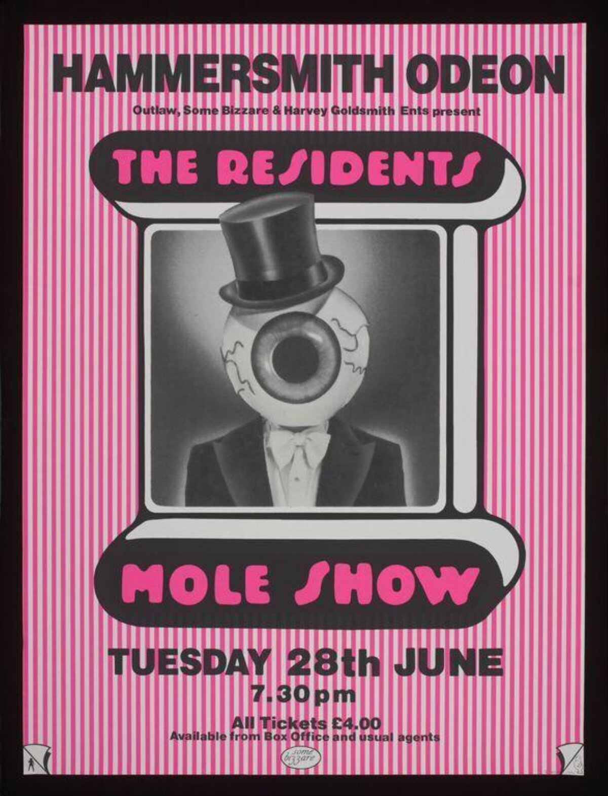 The Residents Mole Show Concert Poster