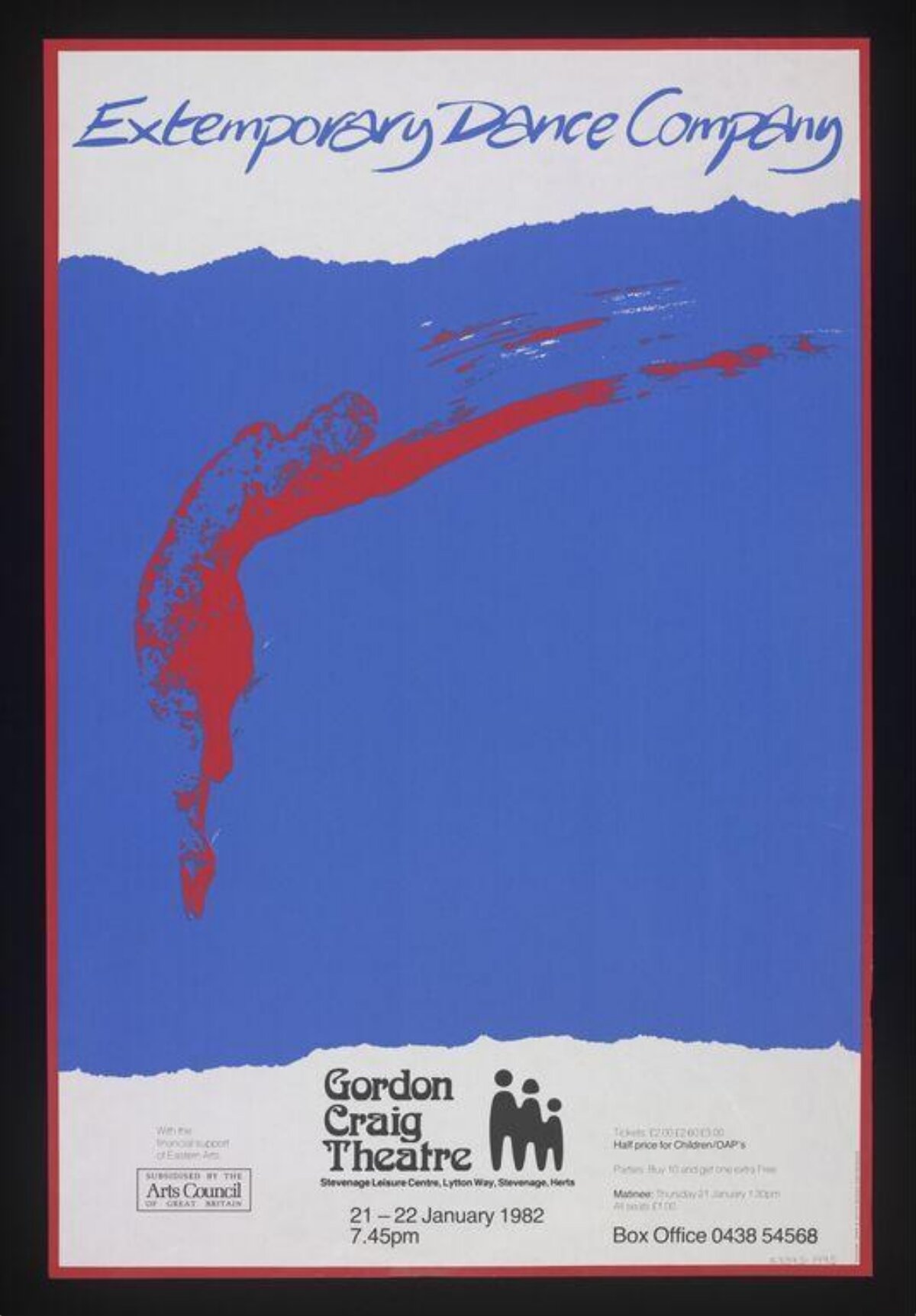 1982 Extemporary Dance Company Poster