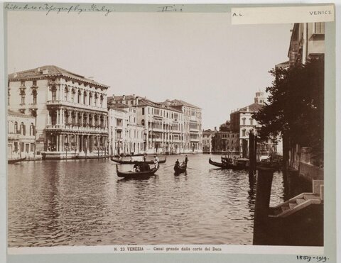 Venice Grand Canal Historical View