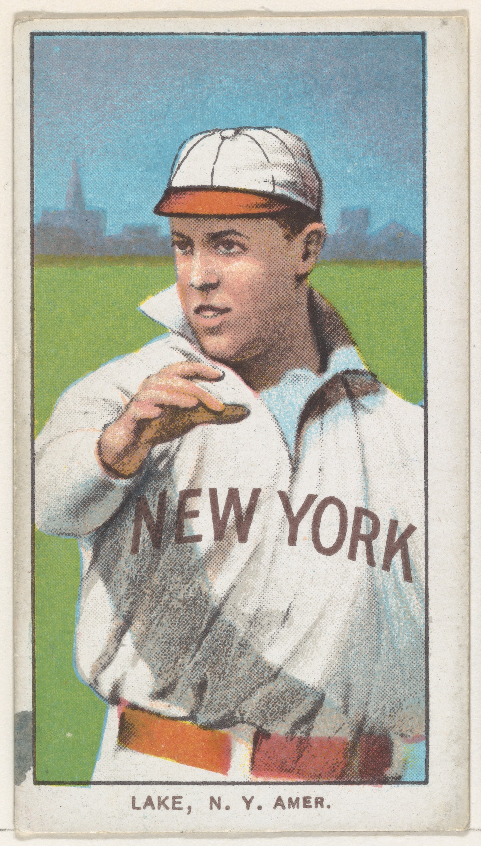 Vintage New York Baseball Player Card