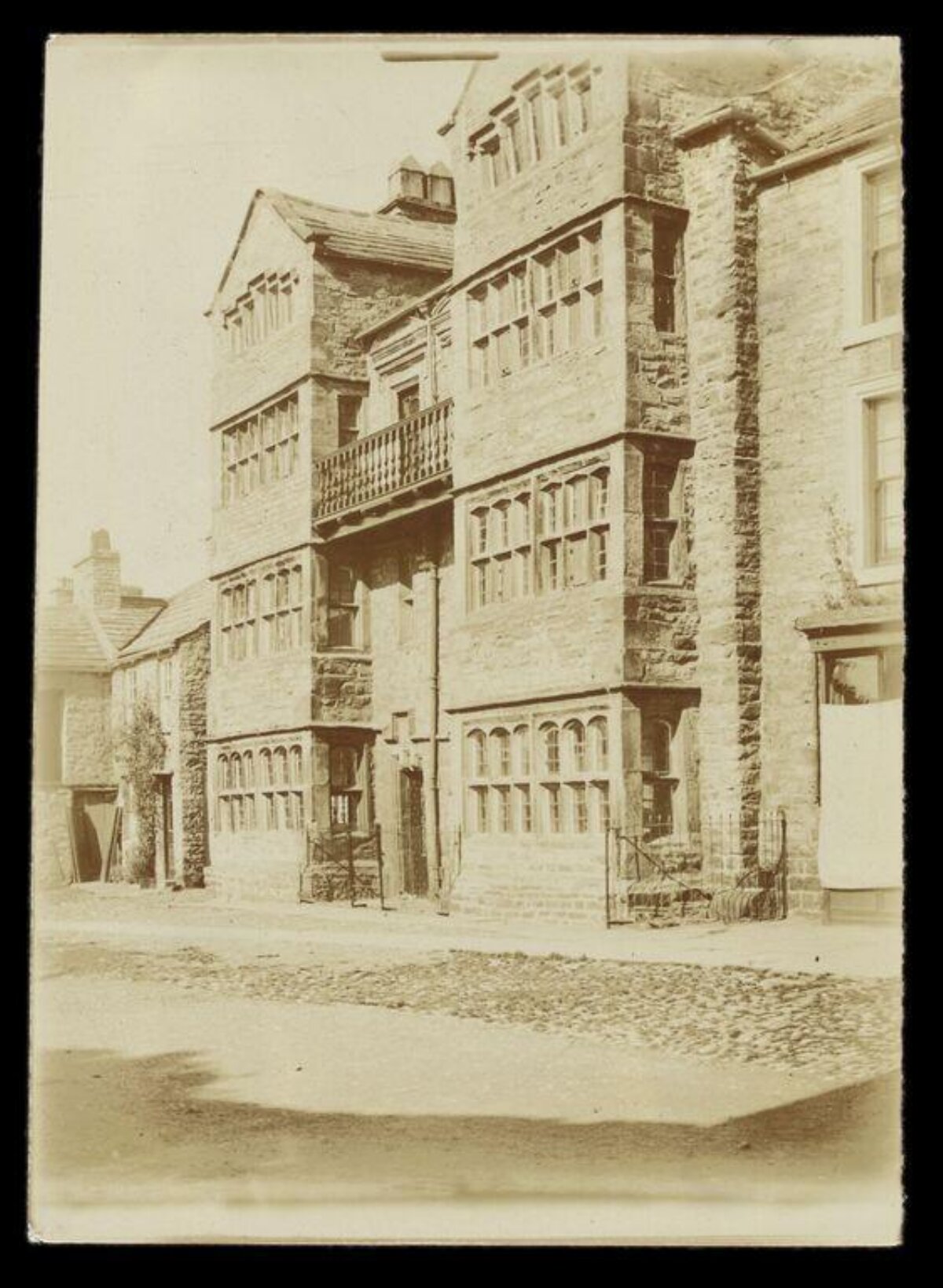 Vintage Streetside Stone Buildings