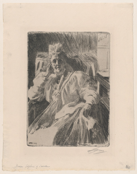 Portrait of Queen Sophia of Sweden