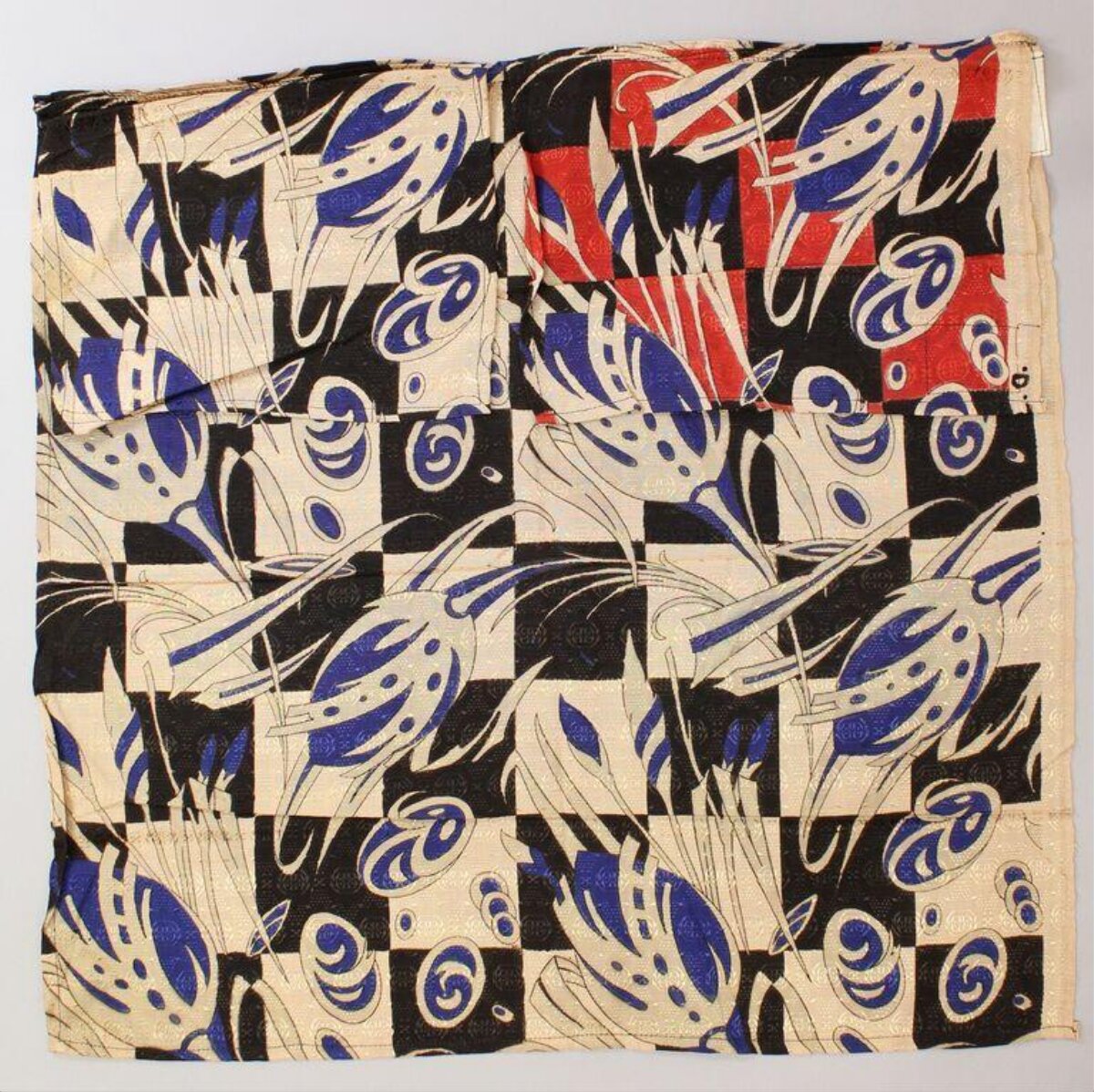 Abstract Stylized Floral Fabric Pattern
