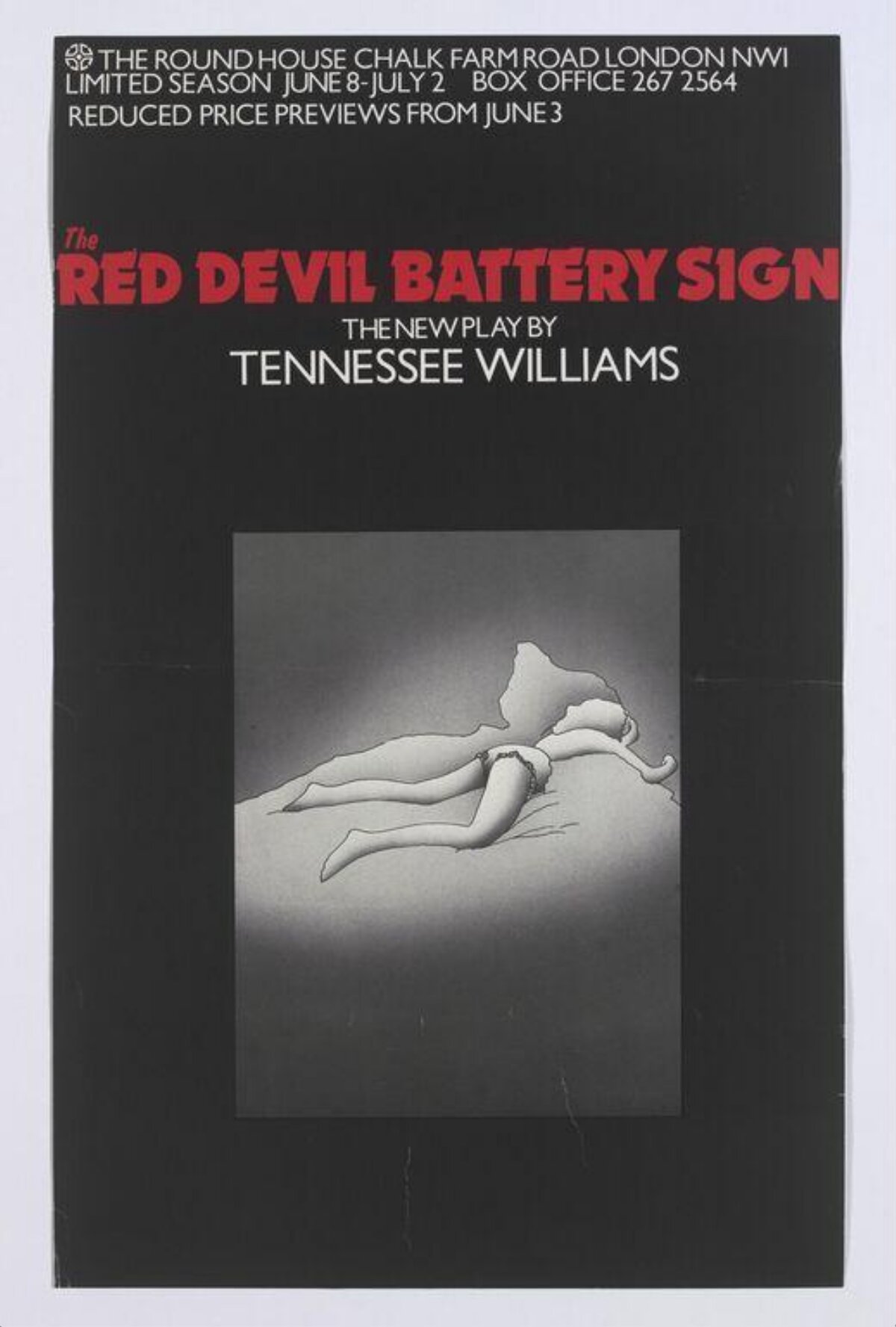 The Red Devil Battery Sign Theater Poster