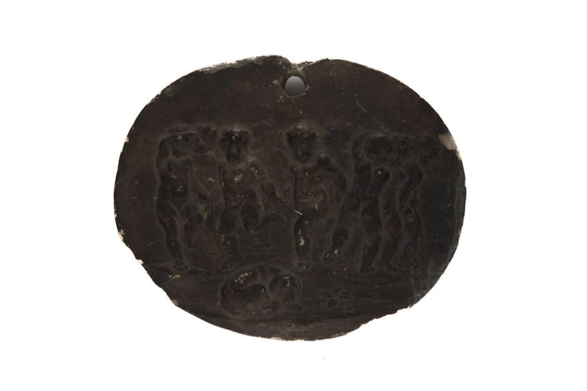 Oval Engraved Antique Pendant