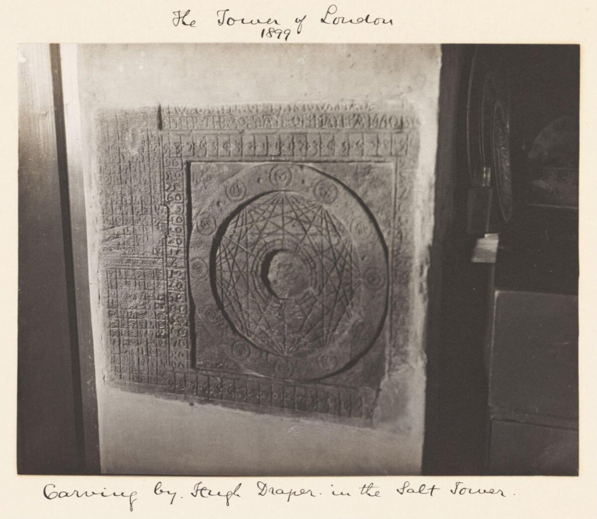 Hugh Draper's Carving at Tower of London