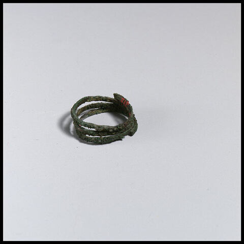 Ancient Coiled Bronze Ring Relic