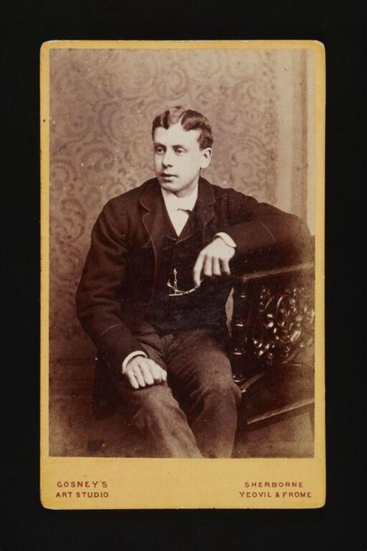 Vintage Portrait of a Seated Young Man