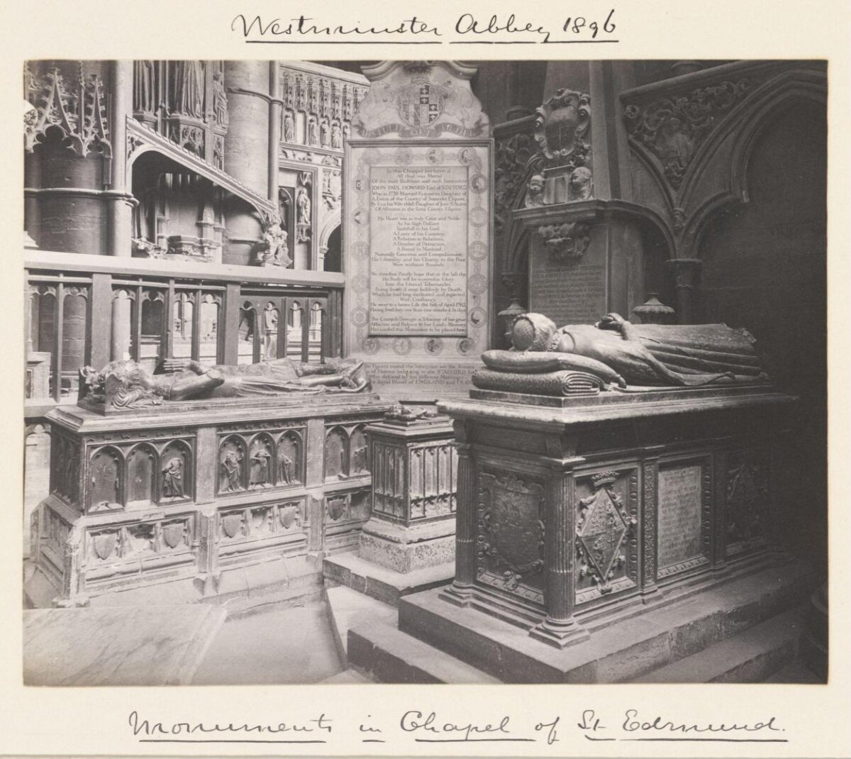 Monuments in Westminster Abbey 1896