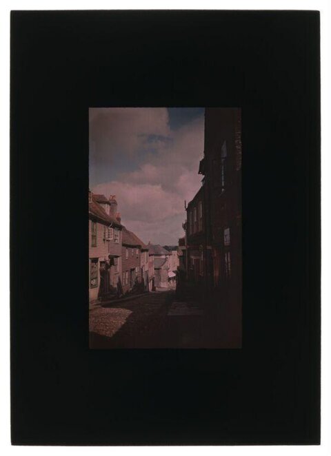 Old Town Steep Cobblestone Street